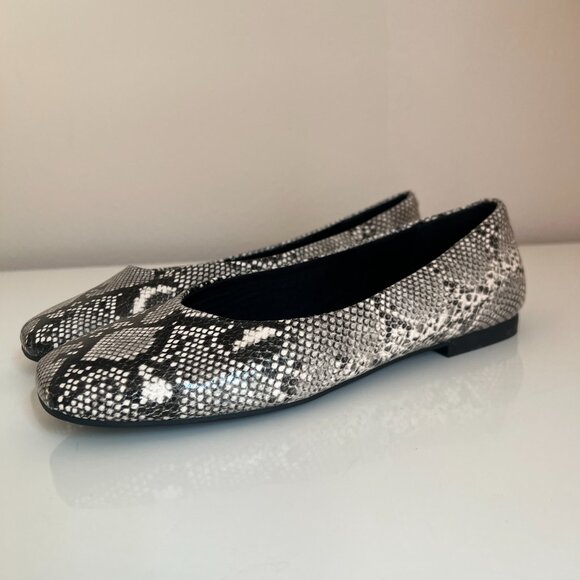 Steve Madden Deliah Flats Snakeskin Faux Leather Slip On Shoes Women's 8.5 NEW - Picture 3 of 6